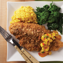 Pecan-Crusted Catfish with Spicy Mango Chutney